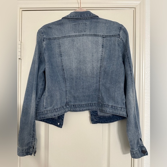 Vintage American Rag denim jacket cropped size large - Picture 8 of 12